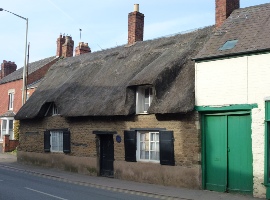 Old thatched cottage in Oakham.