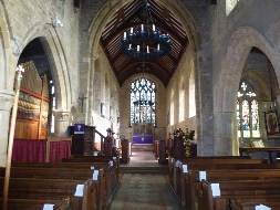 The altar in North Luffenham Church.